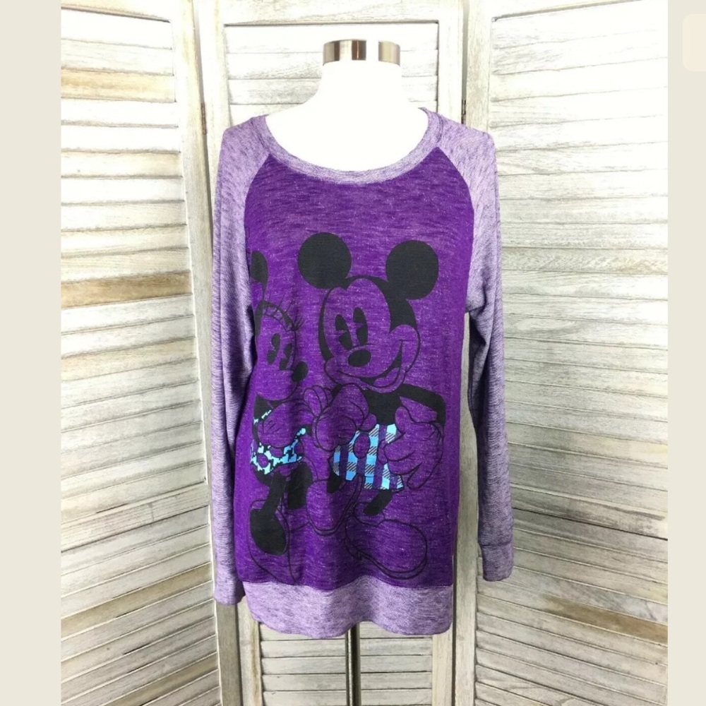Disney Mickey & Minnie Mouse Top Sz M